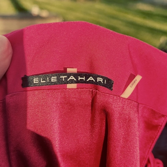 Elie Tahari Red Raspberry, Fit&Flare, Halter Neckline, Prom/Party Dress Sz. 6 - Picture 13 of 15